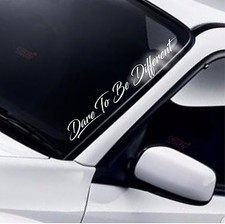 Dare To Be Different Car Windscreen Sticker Window Funny JDM Drift DUB Decal