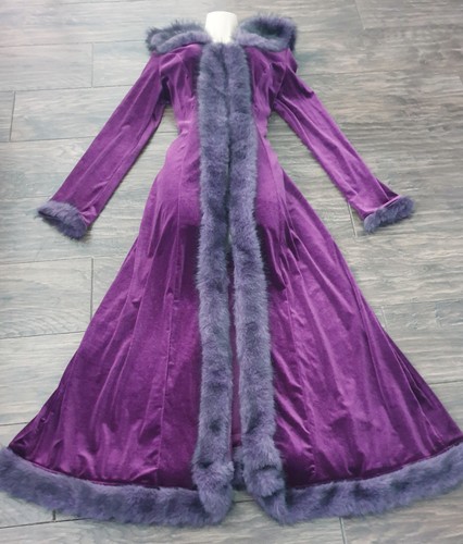 Purple mauve velvet goth - velvet,