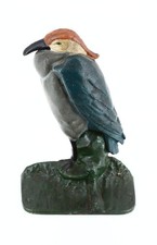 1920's Cast Iron Heron Doorstop, Old Repaint 3lbs #2