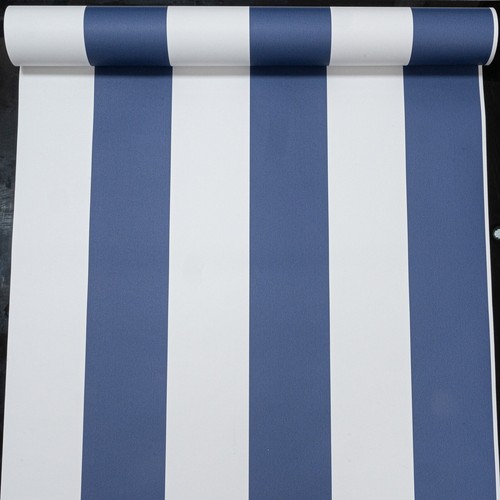 Navy blue white narrow stripe - blue,