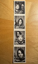 TEEN BOYS FACE DUEL for PHOTOBOOTH CAMERA vtg 1970's Photo Booth Strip