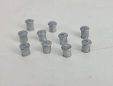 OO Gauge Model Railway 1:76 Scale Rubbish Bins (x10) Resin Work With Hornby 
