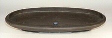 Mica Forest Bonsai Pot Brown Oval Large OD Measures: 22" x 12.75" x 2" Pot Size