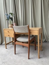 Vtg Mid Century Style Oak Desk
