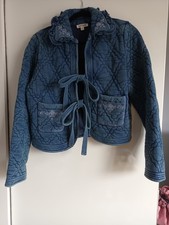 Monsoon blue quilted jacket