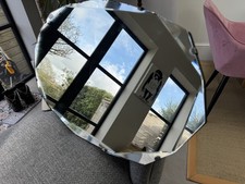 Antique Mirror Art Deco Bevelled Edge  Frame less 