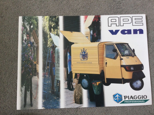 Piaggio ape van brochure - ape,