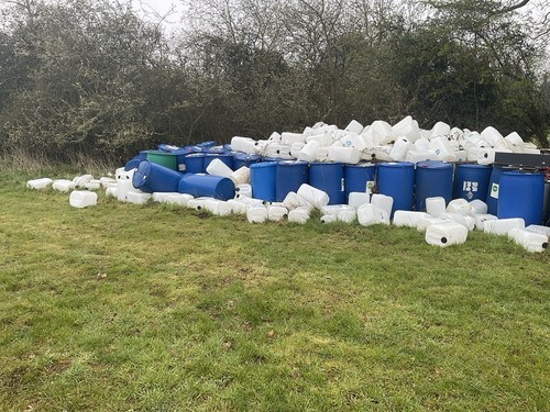 Plastic water containers x - water,