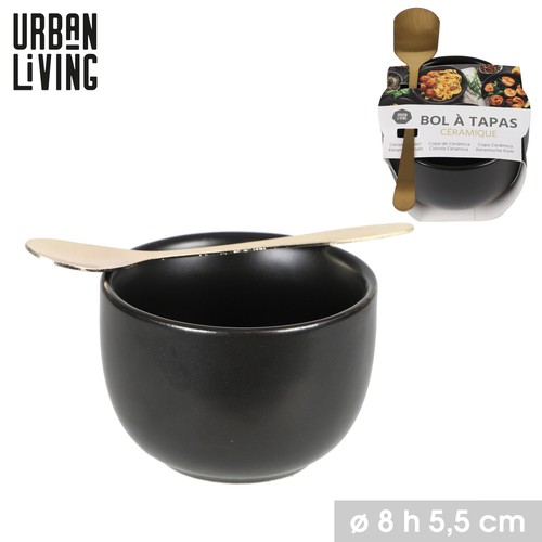 Tapas dish bowl - w/, gold