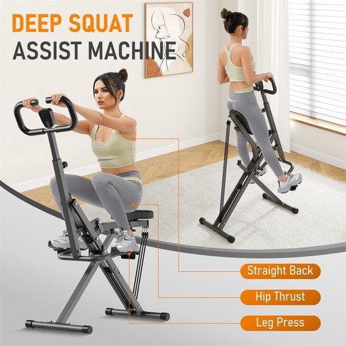 Squat rowing machine foldable - rowing,