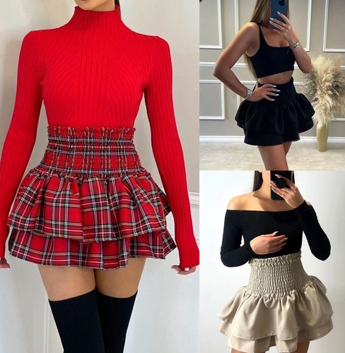 Ladies frill mini - ladies,