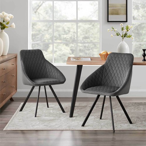 Dining chairs velvet - chairs, 2x