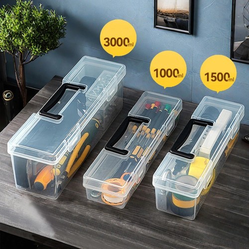 Transparent handheld toolbox - transparent,