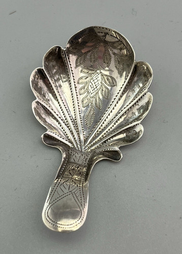 George silver tea caddy - george, iv