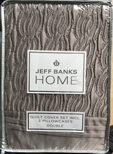 Grey Double Duvet Set By Jeff Banks REDUCED