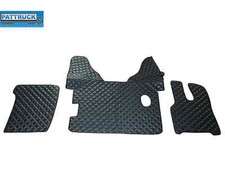  TRUCK ECO LEATHER FLOOR MATS SET-BLACK FIT DAF XF 106 TILL 67 PLATE MANUAL