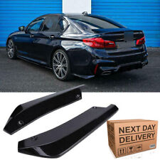 For BMW F30 F31 F32 F33 F22 Glossy Black Rear Bumper Splitter Diffuser Canards