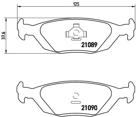 Rear brake pad set disc - brake,