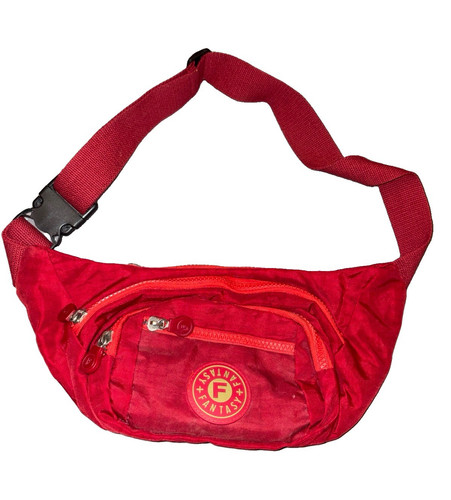 Red bumbag retro - red,