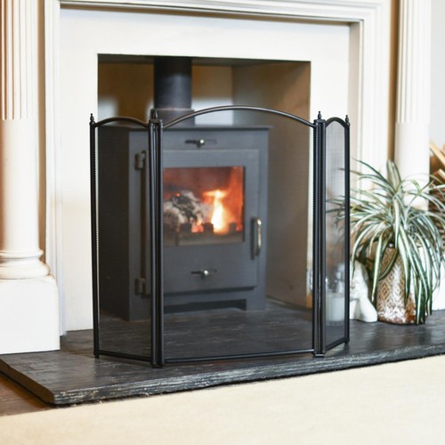 Black traditional arched three - black,