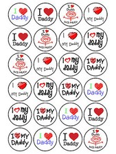 24 x Edible Father's Day