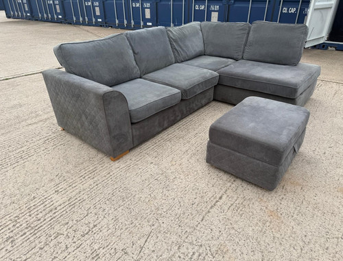 Dfs orka corner sofa - dfs, grey-