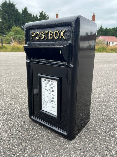 Cast iron letter box - letter,