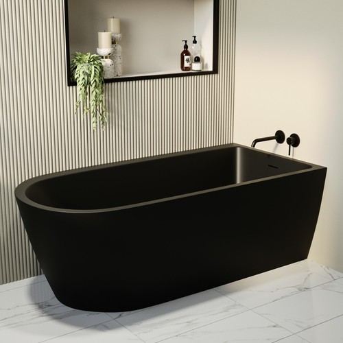Matt black freestanding - matt,