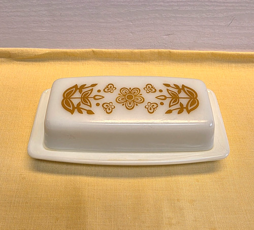Vintage pyrex butterfly gold - vintage,