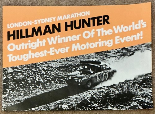 Hillman hunter wins london - hunter,