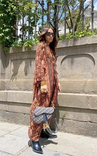Zara printed kaftan khaki - printed,