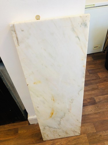 White marble stone hearth has - stone,