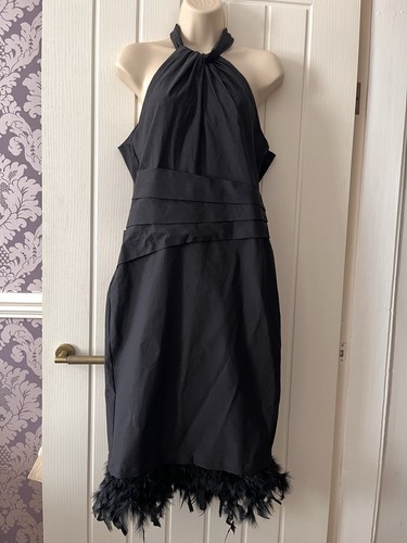 Lipsy black halter neck - halter,