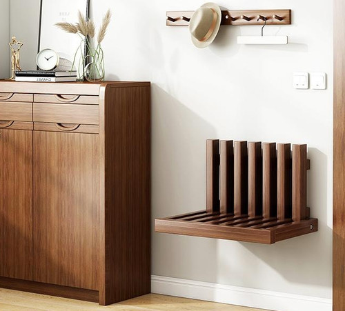 Wooden wall mounted shoe - mounted,
