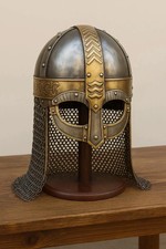 Helmet With Chainmail Viking