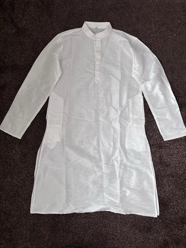 Men white kurta pajama set - kurta,