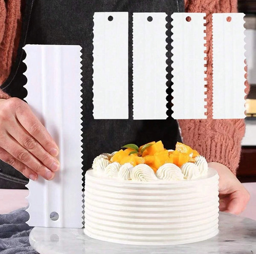 4pcs cake decorating comb - cake, edge