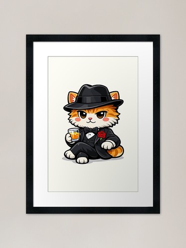 Mafia boss cat - boss, art