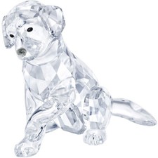 NEW SWAROVSKI CRYSTAL LABRADOR MOTHER DOG FIGURINE #5399004 BRAND NIB SAVE$ F/SH