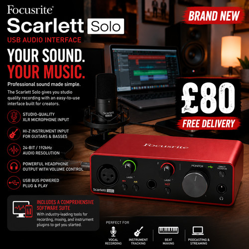 Focusrite scarlett solo 3rd - scarlett,