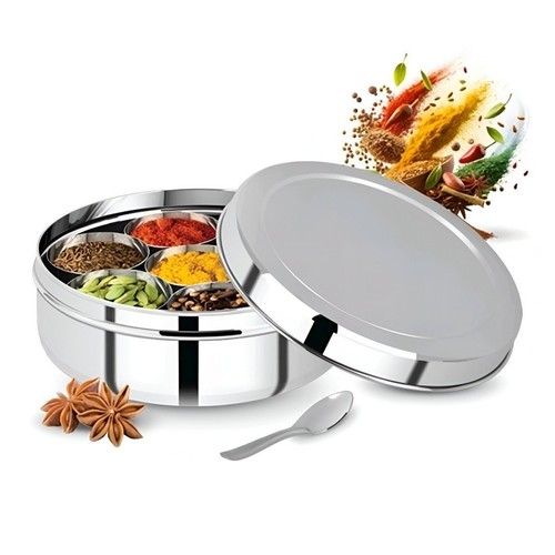 Stainless steel masala - steel, dabba