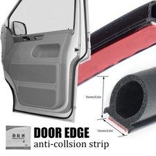 16Ft Car Door Seal Strip Hollow Edge Guard Universal Weatherstrip D-Shape Rubber