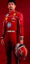 F1 2025 Charles Leclerc Racing Suit CIK/FIA Level 2 F1 Go Kart Racing Suit