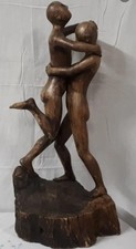 Expressionist Cubism Male Nude Figurine 1920s Art Deco