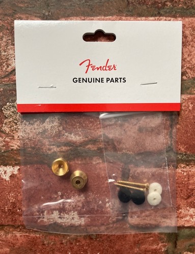 Fender gold strap buttons - fender,