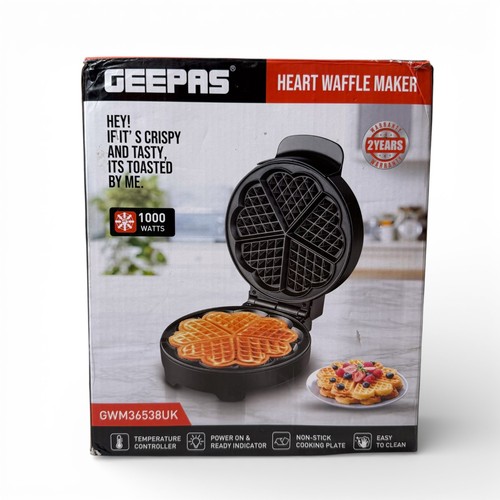 Geepas waffle maker iron heart - waffle,