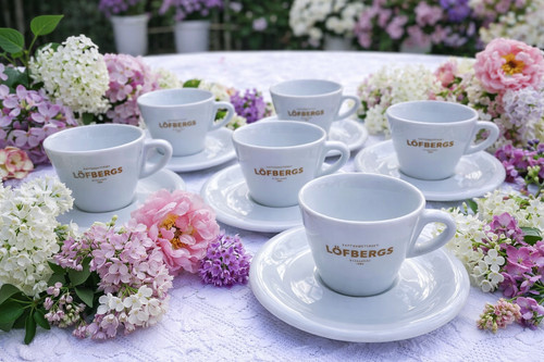 Barista cappuccino cups set - barista,