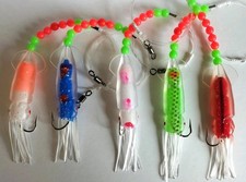 5 X 12cm Sea Fishing Squid