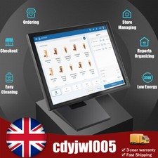 17" LCD Touch Screen Monitor VGA POS Cash Register System for Retail Restaurant