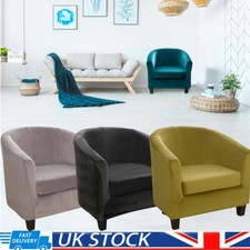 2PCS/Set Tub Chair Covers Velvet Armchair Cover For Club Bar Chair Slipcover